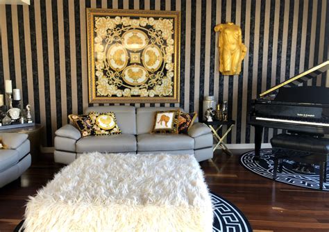 versace style furniture uk|living room with Versace painting.